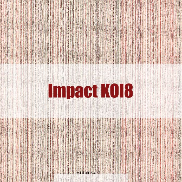 Impact KOI8 example